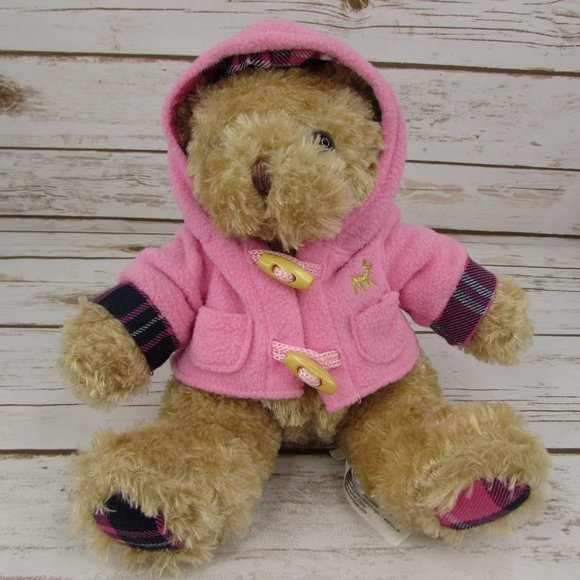 Animal Adventure Other - Animal Adventures Teddy Bear Plaid Paws Pink